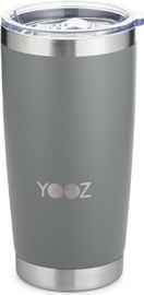YOOZ כוס שתייה תרמית צבעונית מירוטסה אפור 20OZ כ 600 מ"ל
