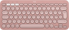 LOGITECH מקלדת Logitech PEBBLE KEYS 2 K380S - צבע ורוד