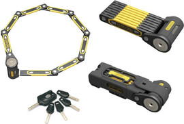 OnGuard מנעול חוליות מתקפל ONGUARD 8114 K9 לקורקינט ואופניים 112 ס"מ מחוסם