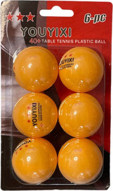 SportSale מארז 6 כדורי טניס שולחן 3 כוכבים