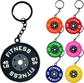 SportSale מחזיק מפתחות משקולת סיליקון – עיצוב צלחת אולימפית