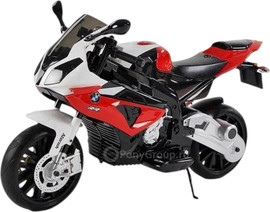 SportSale אופנוע BMW ממונע 12V אדום – לילדים