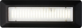 Nisko צמוד קיר מלבן LOTUS-L 4W IP65 שחור- גוון אור משתנה בקליק