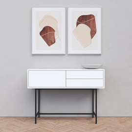Nalla קונסולה דגם Sydney - לבן מט
