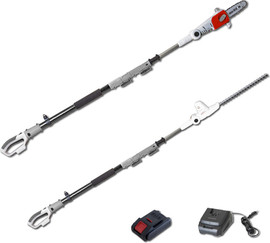 IKRA משור ומגזמת גובה 20V כולל סוללה 20V/2.0Ah ומטען מהיר
