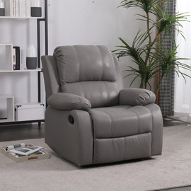 Premium Comfort כורסאת טלוויזיה אורטופדית איכותית ומעוצבת עם הדום נשלף (רקליינר.) צבע: אפור