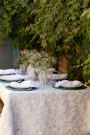 CASA BELLA מפת שולחן מאלי כסף