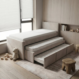 Moka Home מיטת שלישיה דגם - דן כולל 3 מזרנים