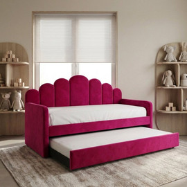 Moka Home מיטת חבר דגם - סתיו כולל 2 מזרנים - בורדו