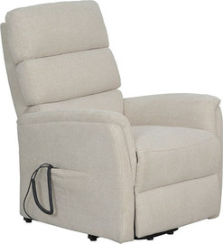 Moka Home כורסת הרמה עם שלט דגם - Santal - שמנת