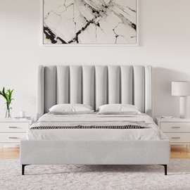 Moka Home מיטה דגם - Casper כולל מזרן - בתוספת ארגז מצעים - בצבע OMEGA-03