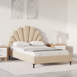 Moka Home מיטה דגם - Flower כולל מזרן - בתוספת ארגז מצעים - בצבע Dream-03