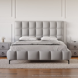 Moka Home מיטה דגם-אליסון כולל מזרן - בצבע FIBER-13