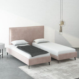Moka Home מיטה יהודית - דגם - Joni כולל 2 מזרנים - בתוספת שני ארגזי מצעים - בצבע ISTANBUL-69