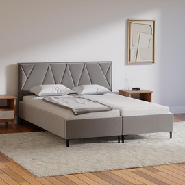 Moka Home מיטה יהודית דגם - Cavalli כולל 2 מזרנים - בתוספת ארגז מצעים - בצבע ISTANBUL-48