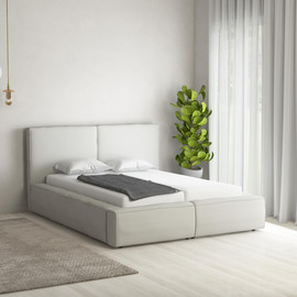Moka Home מיטה יהודית דגם - Daniel כולל 2 מזרנים - בצבע FIBER-02