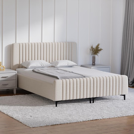 Moka Home מיטה יהודית דגם - Prestige כולל 2 מזרנים - בתוספת ארגז מצעים - בצבע Dream-02