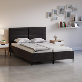 Moka Home מיטה יהודית דגם - Verto כולל מזרנים - בצבע FIBER-16