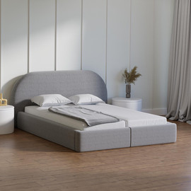 Moka Home מיטה יהודית דגם - Viton כולל 2 מזרנים - בצבע OMEGA-15