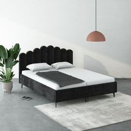 Moka Home מיטה יהודית דגם-SPRING כולל 2 מזרנים - בתוספת ארגז מצעים - בצבע FIBER-16