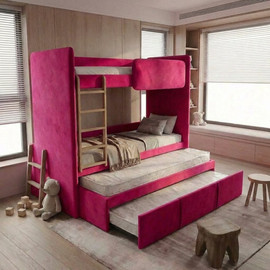 Moka Home מיטת 4 קומות דגם - אביב כולל 4 מזרנים - בצבע ISTANBUL-68