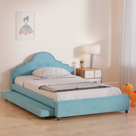 Moka Home מיטת חבר דגם - Barbie כולל 2 מזרנים - בתוספת ארגז מצעים - בצבע OMEGA-22