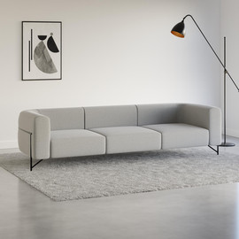 Moka Home ספה בסגנון אירופאי דגם - Premium - בצבע FIBER-02