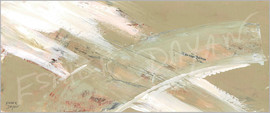 Eden Dayan ציור על קנבס רחב "חשיפה ואור" גודל 85/200 ס"מ