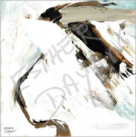 Eden Dayan ציור על קנבס "משיכות ותנועה" גודל 150/150 ס"מ