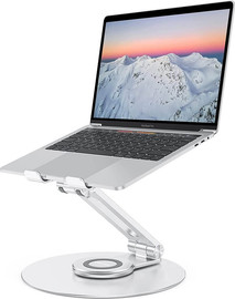 ERGOTOP מעמד למחשב נייד או טאבלט מתכוונן ומסתובב 360 מעלות מאלומניום S75