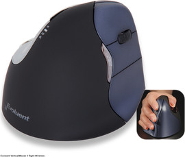 EVOLUENT עכבר ארגונומי אנכי VerticalMouse 4 - EVOLUENT - ימין/שמאל חוטי/אלחוטי
