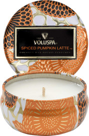 VOLUSPA נר ריחני בקופסת פח - Spiced Pumpkin