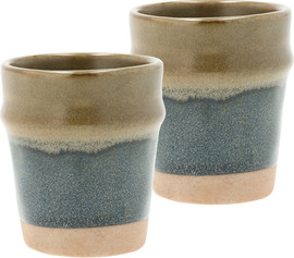 Villa Collection זוג כוסות אספרסו Evig - כחול/חום