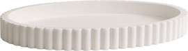 Essentials מגש בטון Flo 24X33 ס"מ  - לבן מט