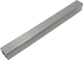 Tirador בית מזוזה מרובע M16 - ניקל מט מוברש 03 דבק דו"צ קלף 12 ס"מ