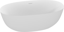 Carlos אמבטיה עומדת FREE STANDING דגם דובה 160/75 לבן מבריק