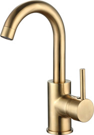 Aquila Premium ברז פרח קצר DONALD זהב מוברש AQUILA PREMIUM