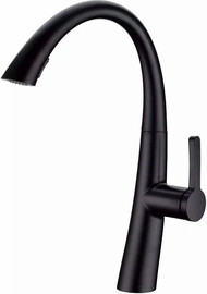 Aquila Premium ברז מטבח נשלף WAVE שחור מט AQUILA PREMIUM
