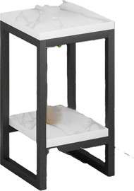 SHANGO שידת צד IRON צבע שחור לבן