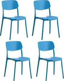 SHANGO רבעיית כסאות Siena צבע כחול אקווה