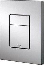 Grohe לחצן GROHE גרואה עם עיצוב מלבני באמצע 38732000 צבע ניקל מבריק מתאים לכל מיכל הדחה סמוי של חברת GROHE גרואה