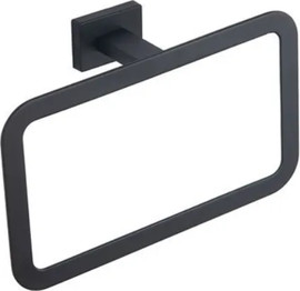 חרסינה טבעת למגבת תלויה Netro 555B-6 עשויה מחומר Brass אל חלד צבע שחור מט