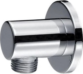 חרסינה נקודת מים עגולה 36558 עשויה Brass אל חלד צבע ניקל מבריק מתאימה לחיבור צינור של מוט פינוק ו/או צינור של מזלף