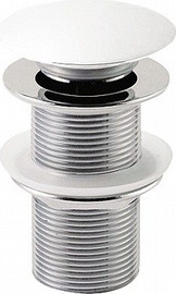 חרסינה ונטיל לכיור רחצה Brass אל חלד צבע לבן מבריק DR-01