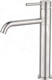 חרסינה ברז גבוה ZV0446N מגיע עם פיה מסתובבת צבע PVD ניקל מוברש מתאים לכיור מונח