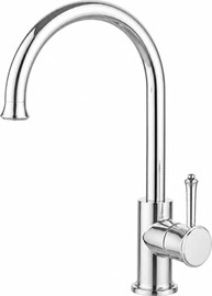 חרסינה ברז גבוהה ZV0133CH מגיע עם פיה מסתובבת צבע ניקל מבריק