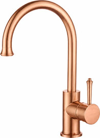 חרסינה ברז גבוהה ZV0133RG מגיע עם פיה מסתובבת צבע PVD רוז גולד