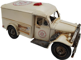 בוקסטייל אמבולנס רטרו מגן דוד אדום 29x12x13ס"מ 4458