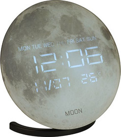 בוקסטייל שעון רמקול דיגיטלי שולחני - ירח 5327