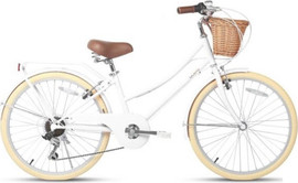 Tzabar אופני עיר וינטג' במידה "26 הילוכים SHIMANO - צבע לבן